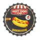 Kapsel dekoracyjny metalowy ścienny HOT DOG