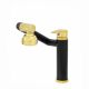 Stehende Waschtischarmatur schwarz-gold niedrig DORSET
