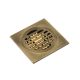 Drain grating 100x100 mm antique brass KROMER