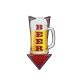 Tabliczka dekoracyjna metalowa BEER