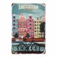 Decorative metal plaque AMSTERDAM