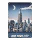 Decorative metal plaque NEW YORK CITY
