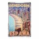 Tabliczka dekoracyjna metalowa BENIDORM