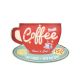 Szyld podświetlany 3D retro COFFEE 3