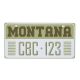 Metal number plate USA MONTANA 2