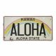 Metal number plate USA HAWAII 4