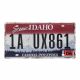 Metal number plate USA IDAHO