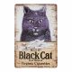 Metal plate BLACK CAT