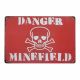 Metal plate DANGER MINEFIELD