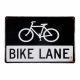 Metal plate BIKE LANE