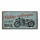Metal plate VINTAGE MOTORCYCLE