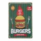 Metal plate BURGERS