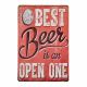 Metal plate BEST BEER