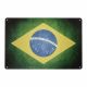 Metal plate FLAGA BRAZYLII