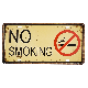 Metal plate NO SMOKING 1
