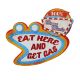Tabliczka dekoracyjna metalowa EAT&GET