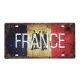 Metal plate FRANCE