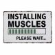 Metal plate INSTALLING MUSCLES