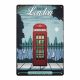 Decorative metal plaque LONDON
