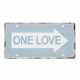 Metal plate ONE LOVE
