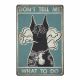 Decorative metal plaque DON’T TELL ME WHAT TO DO 1