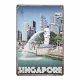 Tabliczka dekoracyjna metalowa SINGAPORE