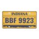 Metal number plate USA INDIANA