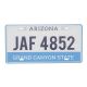 Metal number plate USA ARIZONA