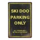 Metal plate PARKING ONLY