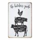 Tabliczka dekoracyjna metalowa THE BUTCHERS GUIDE