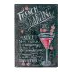 Tabliczka dekoracyjna metalowa FRENCH MARTINI