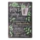 Tabliczka dekoracyjna metalowa MINT JULEP RECIPE