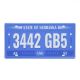 Metal number plate USA NEBRASKA 1