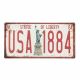 Nummernschild mit Metall USA NEW YORK 2