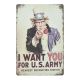 Metal plate USA ARMY