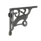 Shelf bracket with rod holder REDFORD 180x205 mm NATURAL