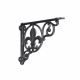 Shelf bracket LILIA 220x160 STEEL GREY