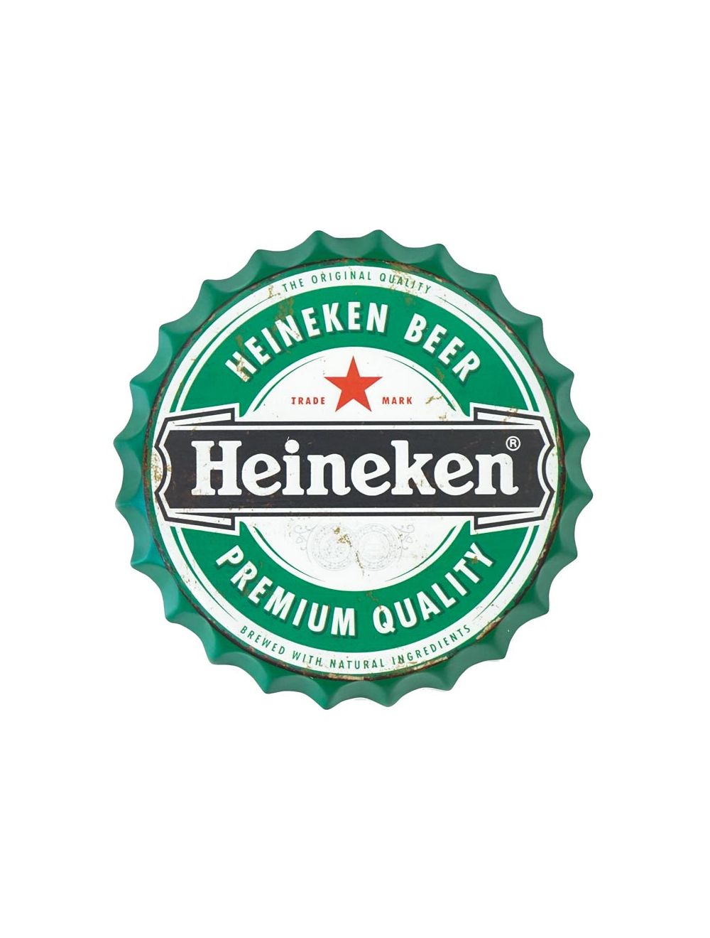 Kapsel dekoracyjny metalowy ścienny HEINEKEN 1