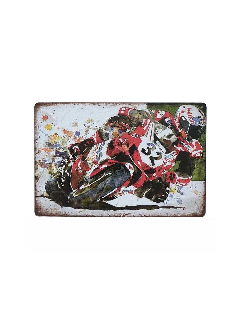 Tabliczka Dekoracyjna Metalowa Motorcycle Racing 2851